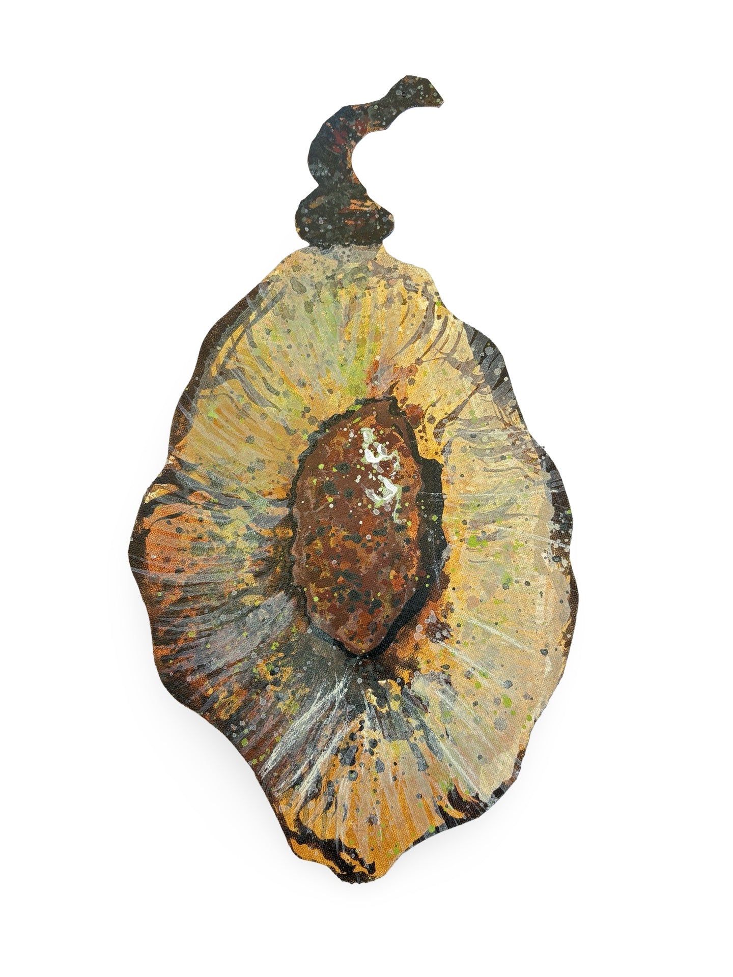 Slippery Elm Seed Pod Canvas Artwork - "Healing" (25100)