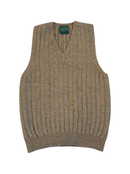 Possum Merino Men's Pullover Vest - Natural
