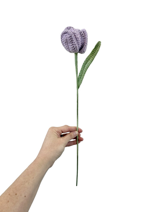 Crocheted Tulip - Purple