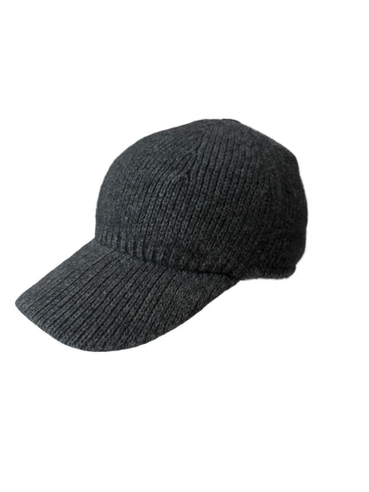 Possum Merino Peak Cap - Charcoal