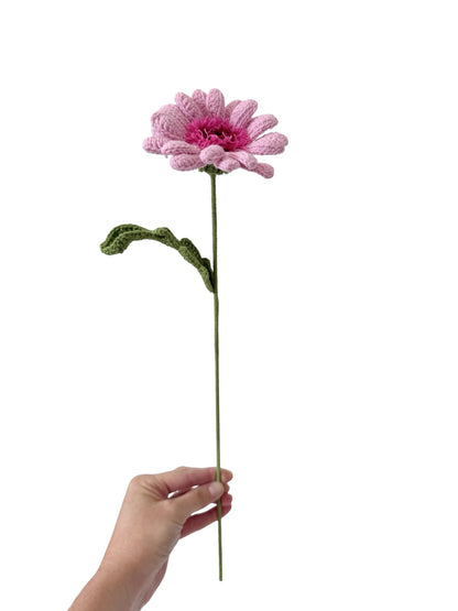 Crocheted Gerbera - Hot Pink