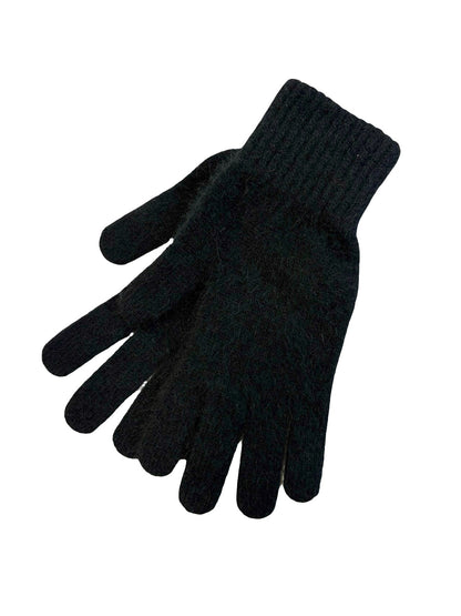 Possum Merino Plain Gloves - Black