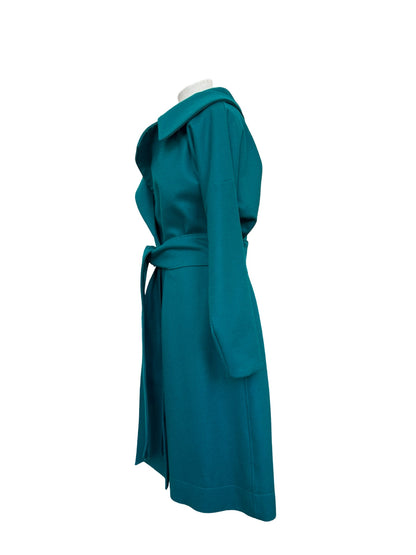Wool Blend ‘Niki’ Coat - Aqua