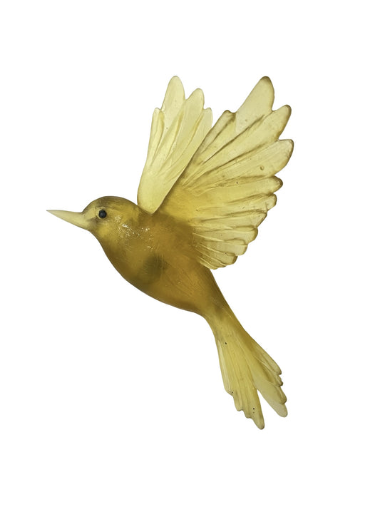 Fernbird / Mātātā - Chardonnay - Glass artwork by Luke Jacomb