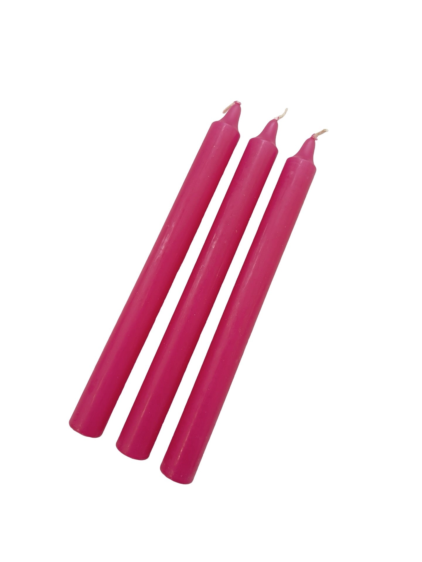 Dark Pink Coloured Candle - 240mm