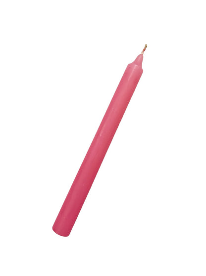 Pink Coloured Candle - 240mm