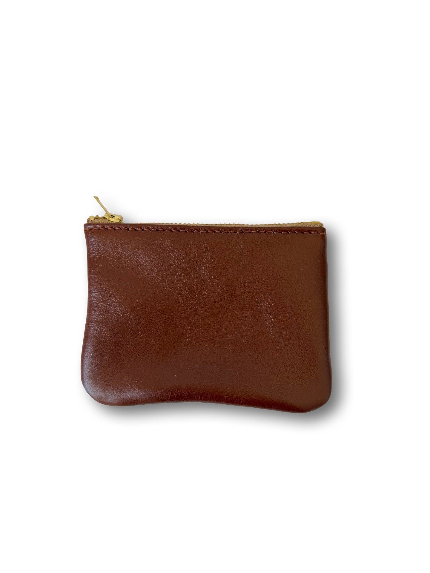 Leather Coin Purse - 12cm - Chestnut Brown