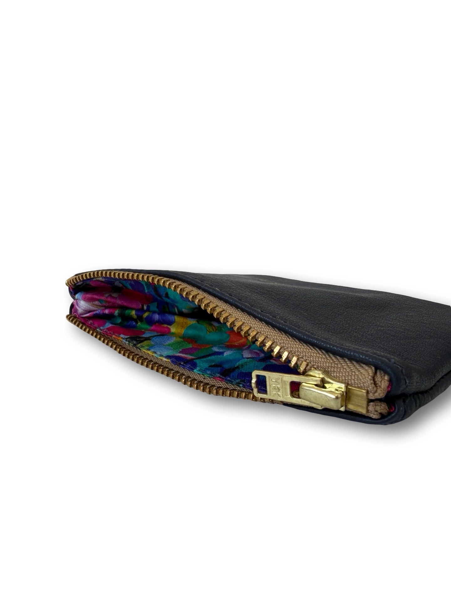 Leather Coin Purse - 12cm - Navy