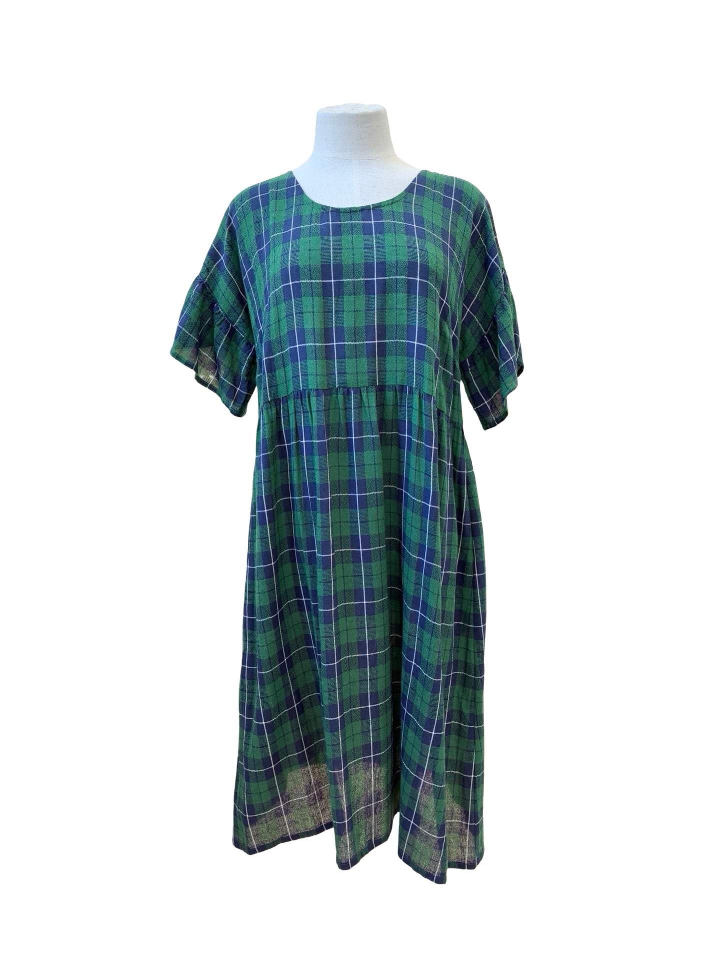 "Amelia" Dress - Scottie Plaid