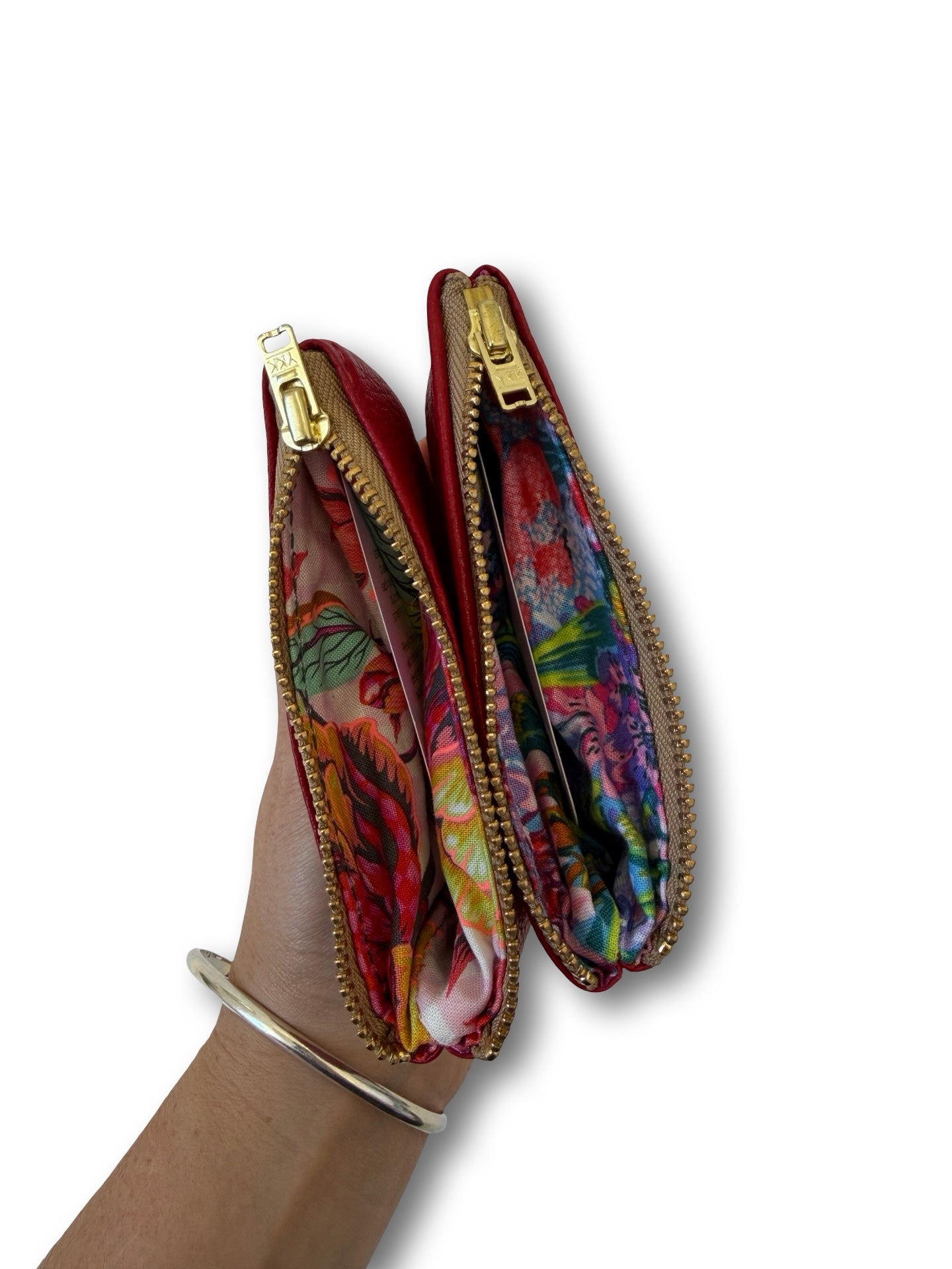 Leather Coin Purse - 12cm - Red