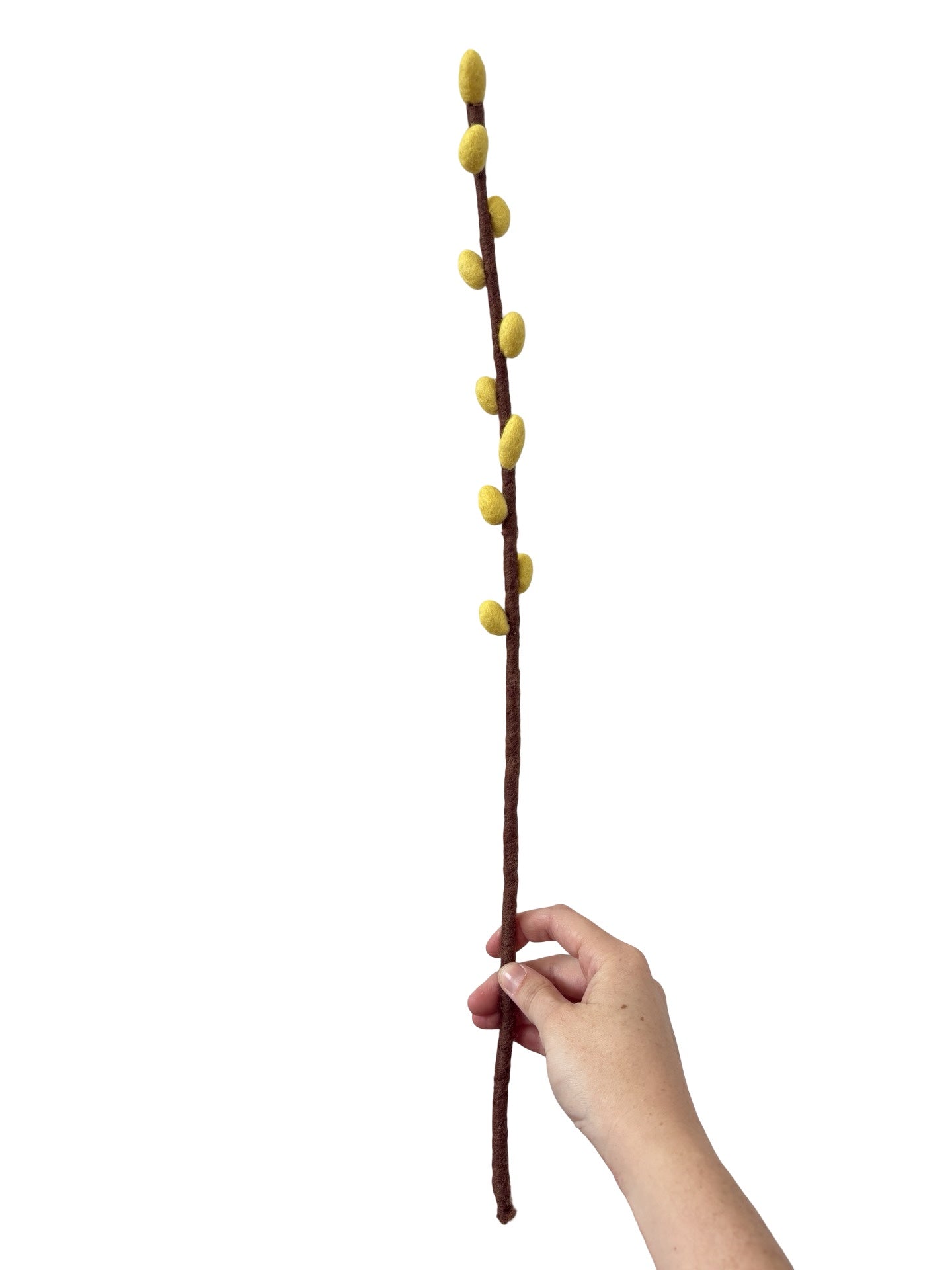 Bud Stem - NZ Felted Wool - Yellow