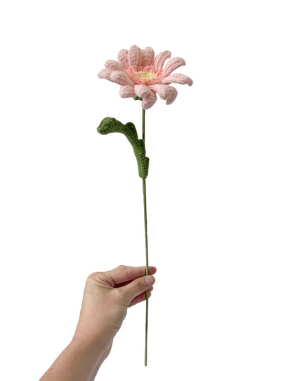 Crocheted Gerbera - Pink