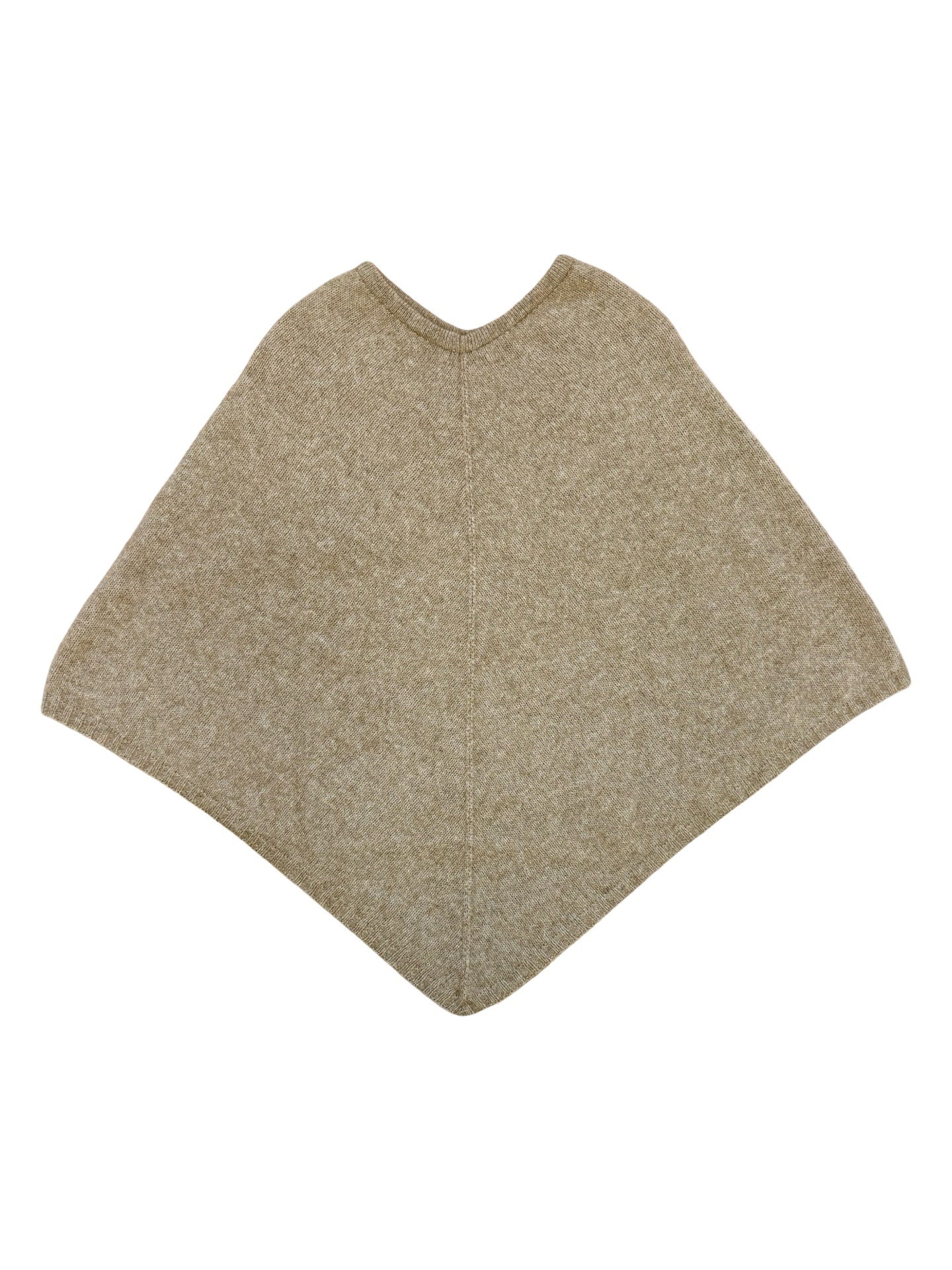 Possum Merino Poncho - Natural