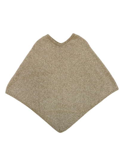 Possum Merino Poncho - Natural