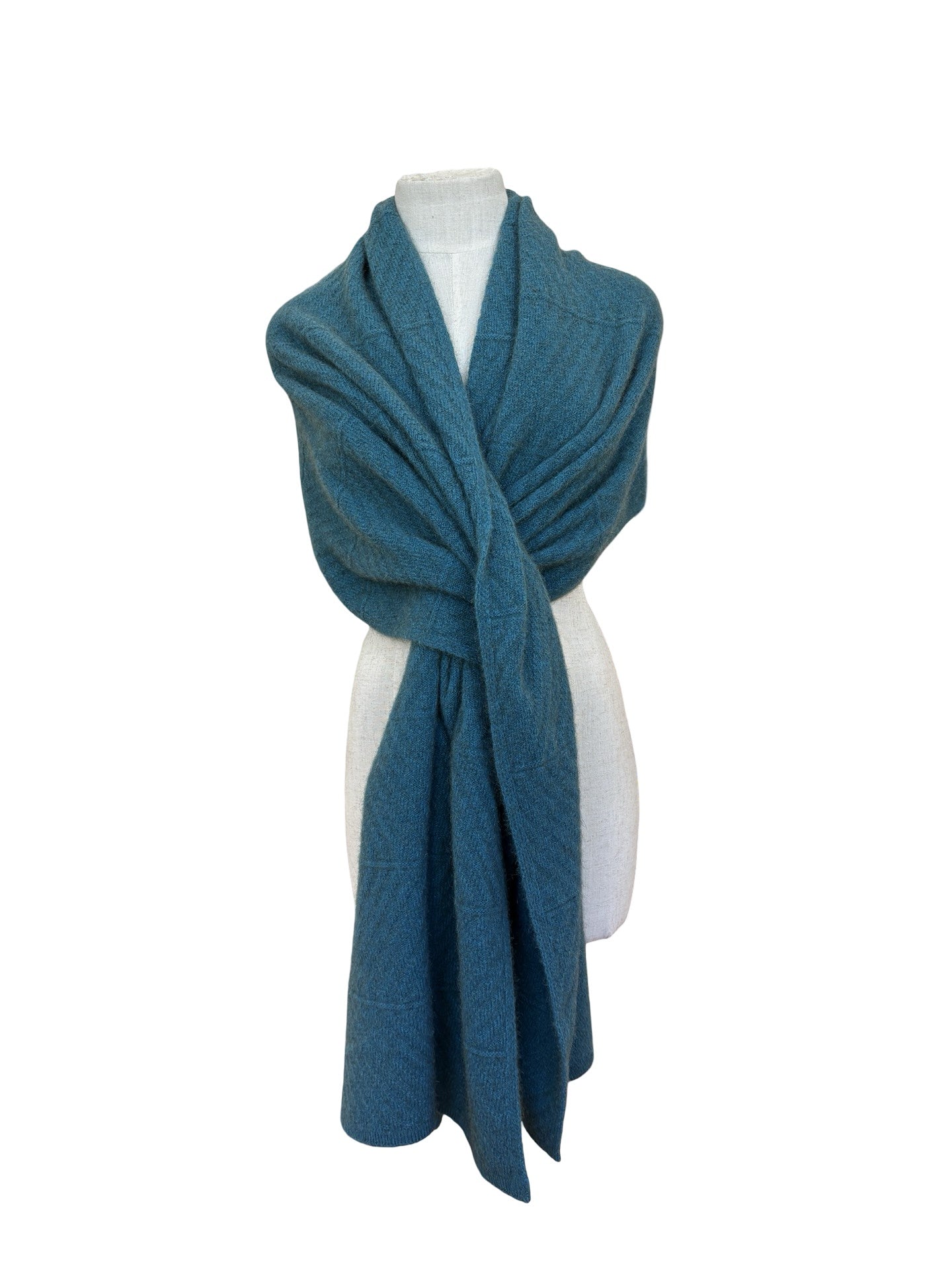 Possum Merino Chevron Wrap - Teal