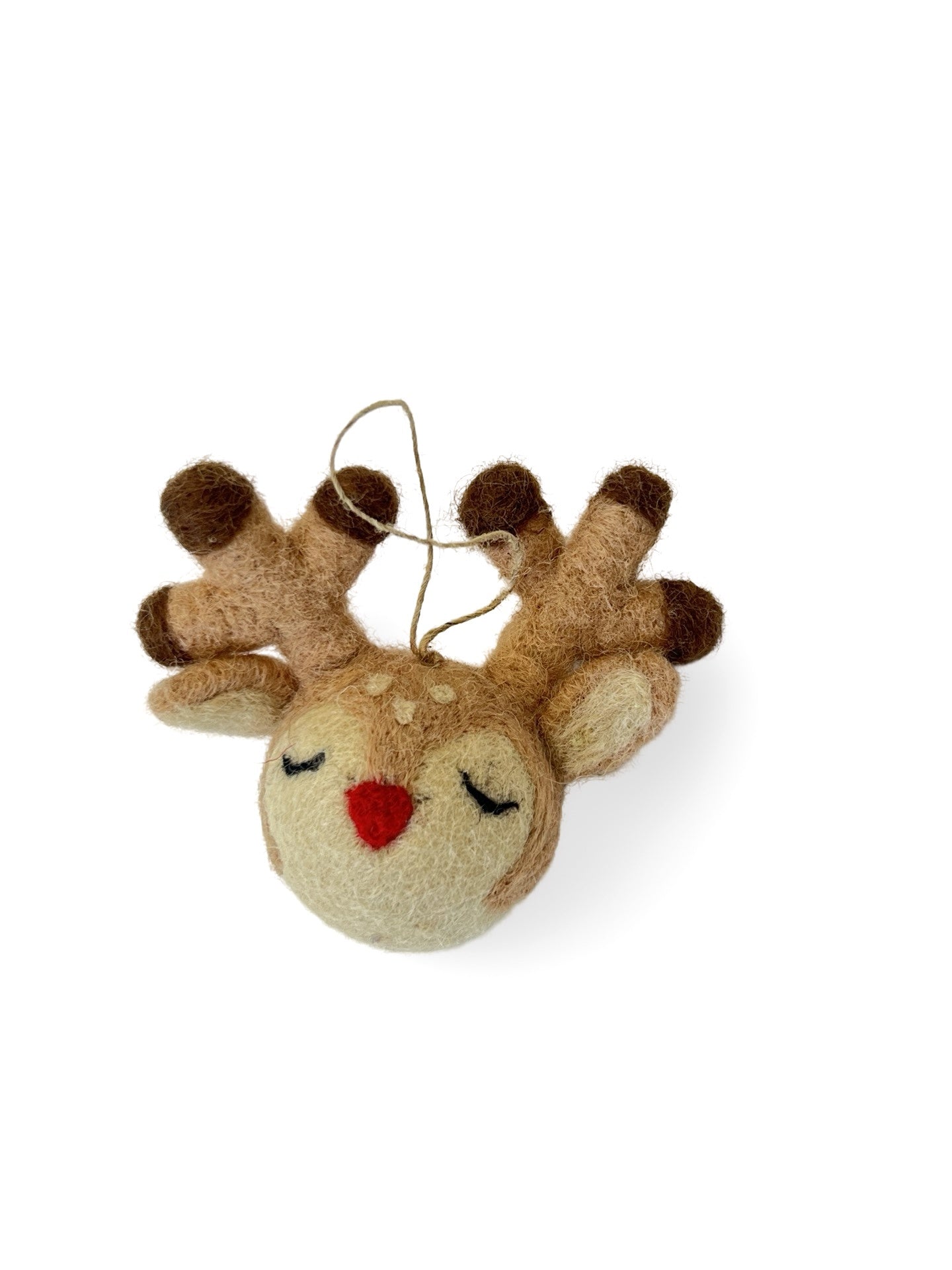 Reindeer Head Decoration - Rudolph