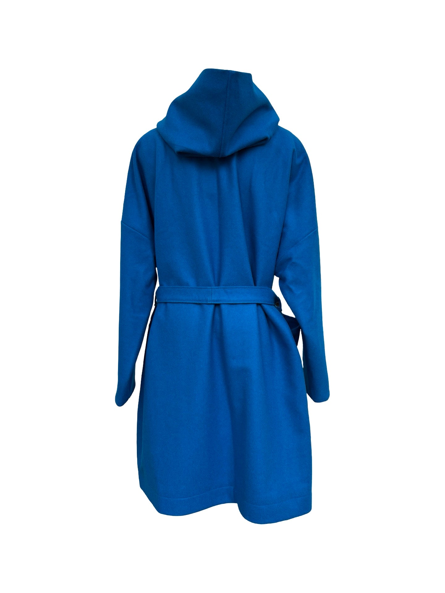 "Tiggy" Wool Blend Coat - Turquoise