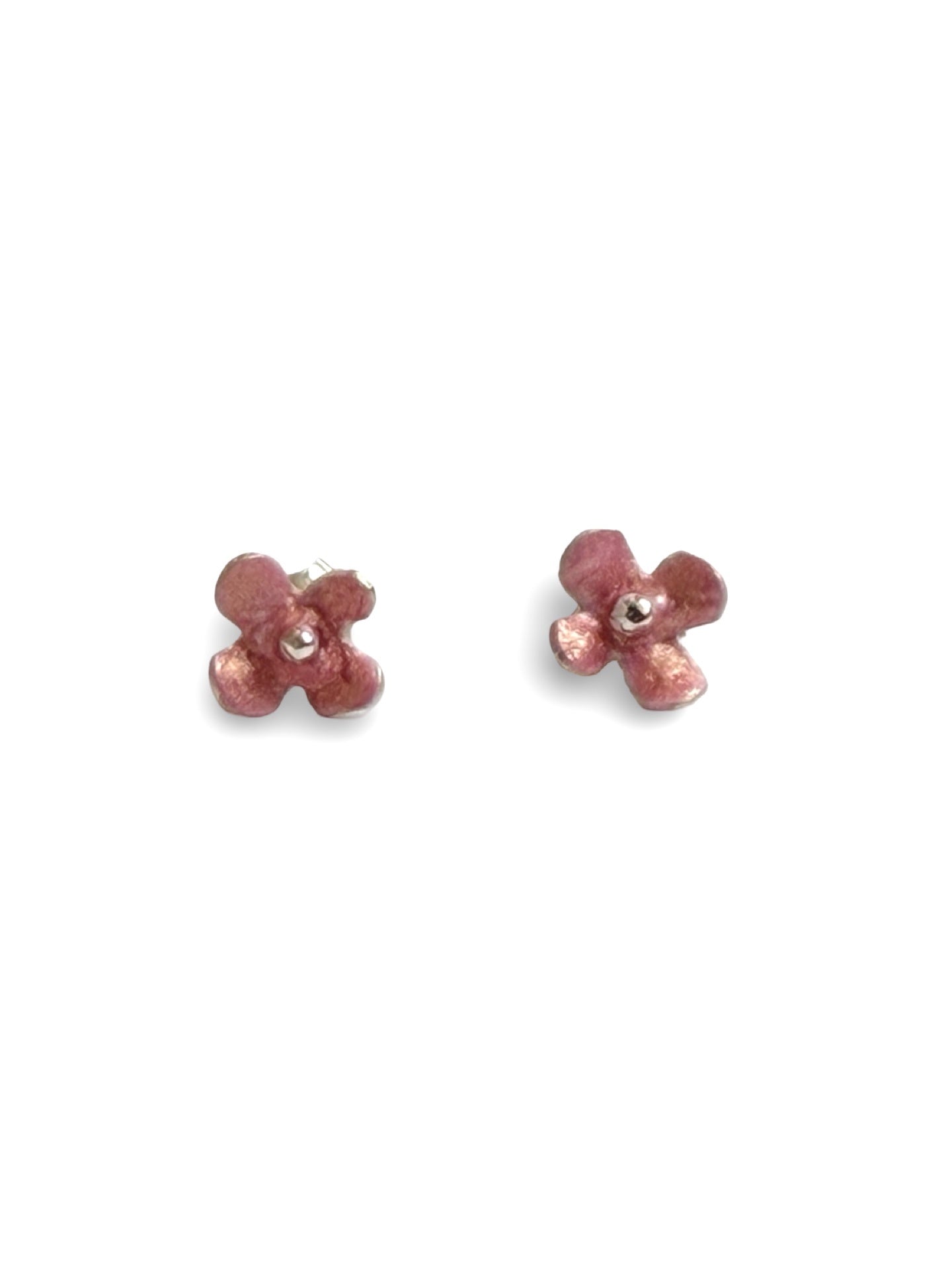 Pink Blossom Studs - hand painted by Lily Griffin - INC exclusive