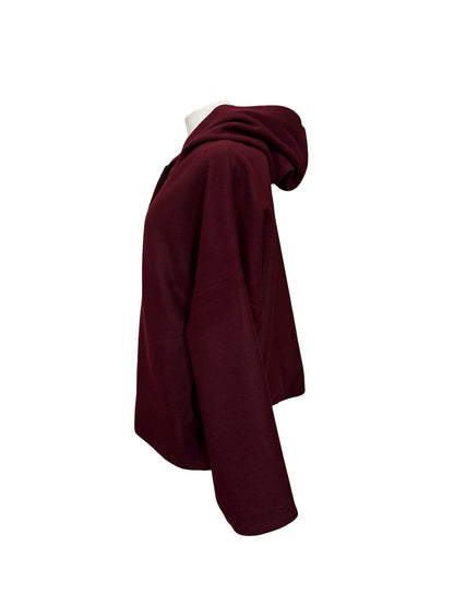 Ava Wool Blend Jacket - Berry (last of this fabric)