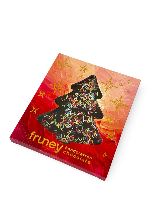 Dark Chocolate & Sprinkles Christmas tree - 80g