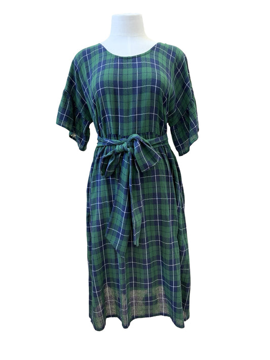 "Amelia" Dress - Scottie Plaid