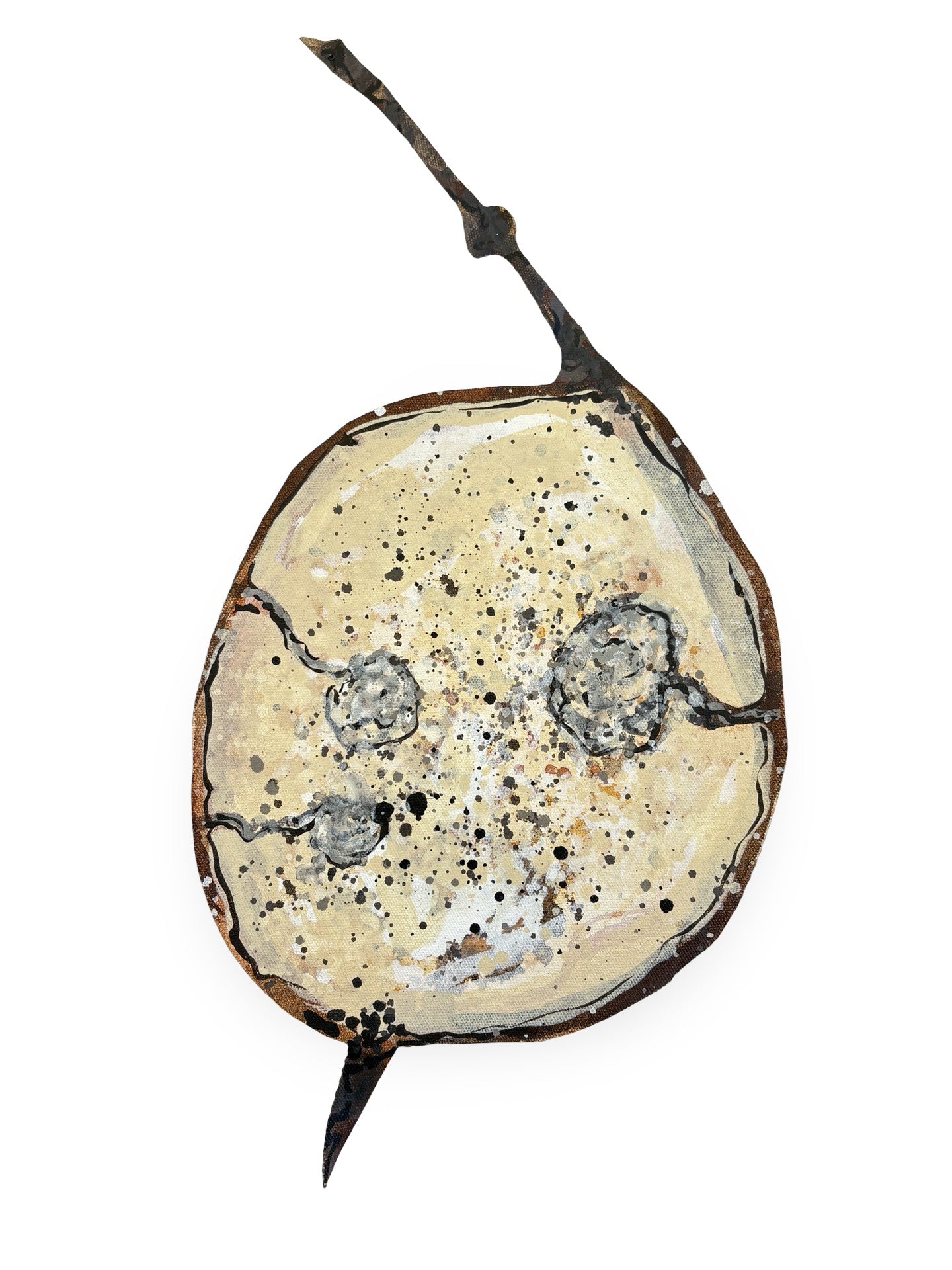 Small Honesty Seed Pod Canvas Artwork  - "Honesty" (25089)