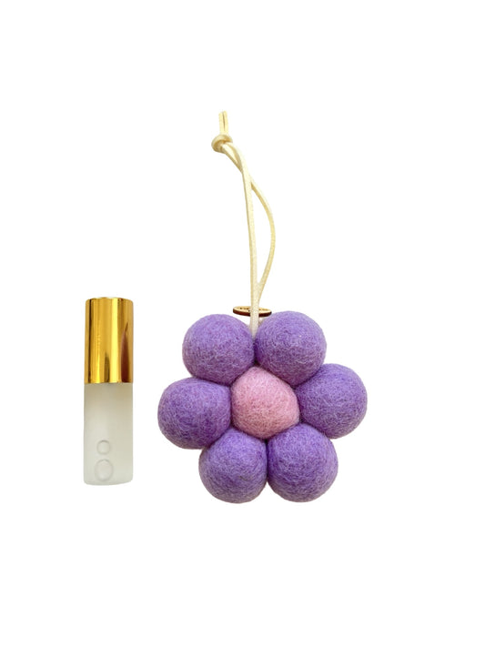 Hanging Daisy Air Freshener - Purple with Lavender Scent