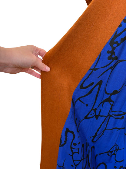 Wool Blend "Niki" Coat - Burnt Orange