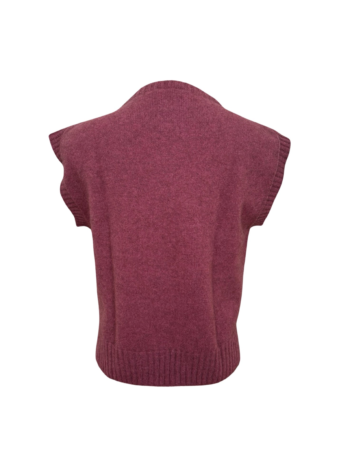 Serene Possum Merino Vest - Orchid