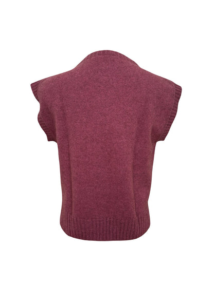 Serene Possum Merino Vest - Orchid