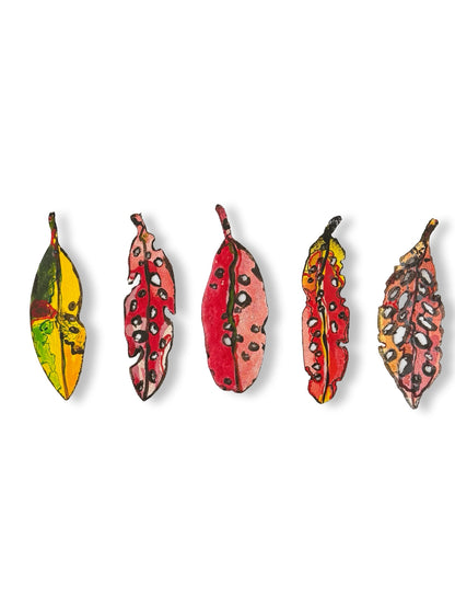 Tiny Pohutukawa Leaf (21138)