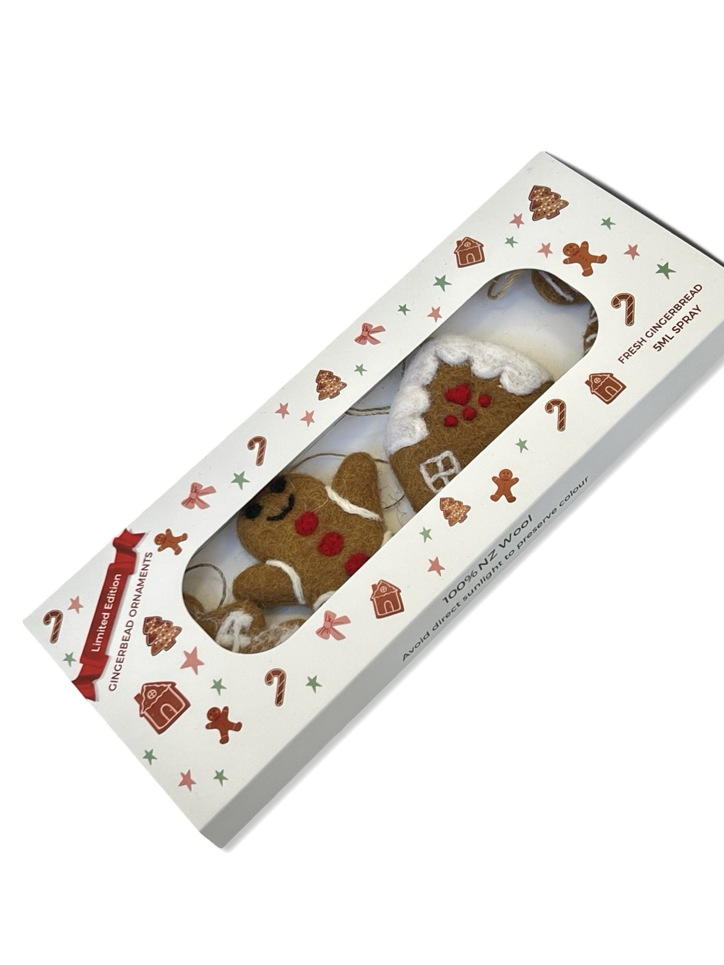 Felt Gingerbread Decoration Set with Fragrance