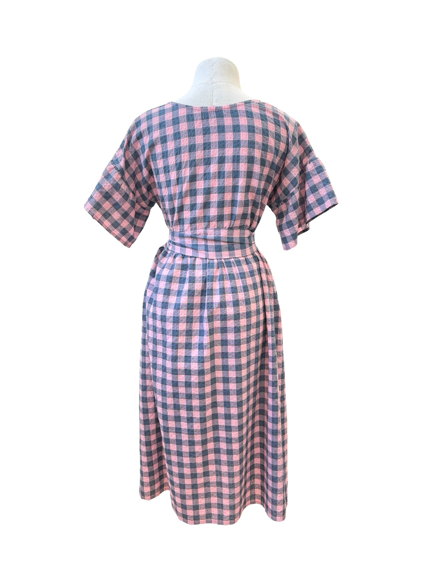 Amelia Dress - Pink Gingham