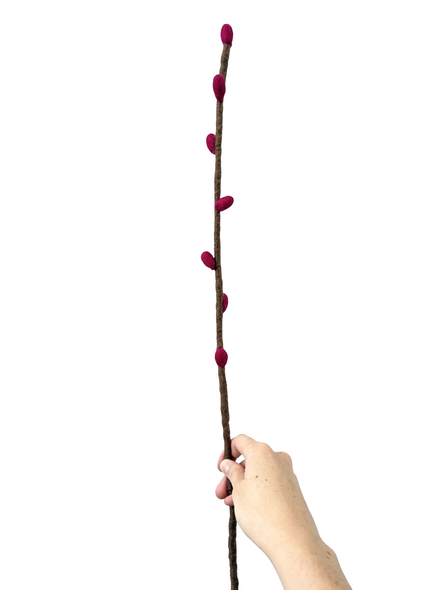 Bud Stem - NZ Felted Wool - Magenta