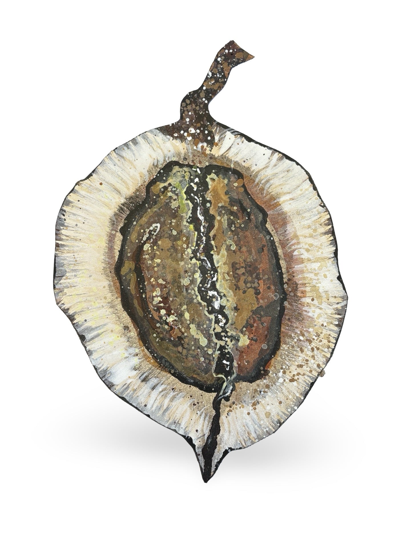 Jacaranda Seed Pod Canvas Artwork - "Nature's Beauty" (25097)