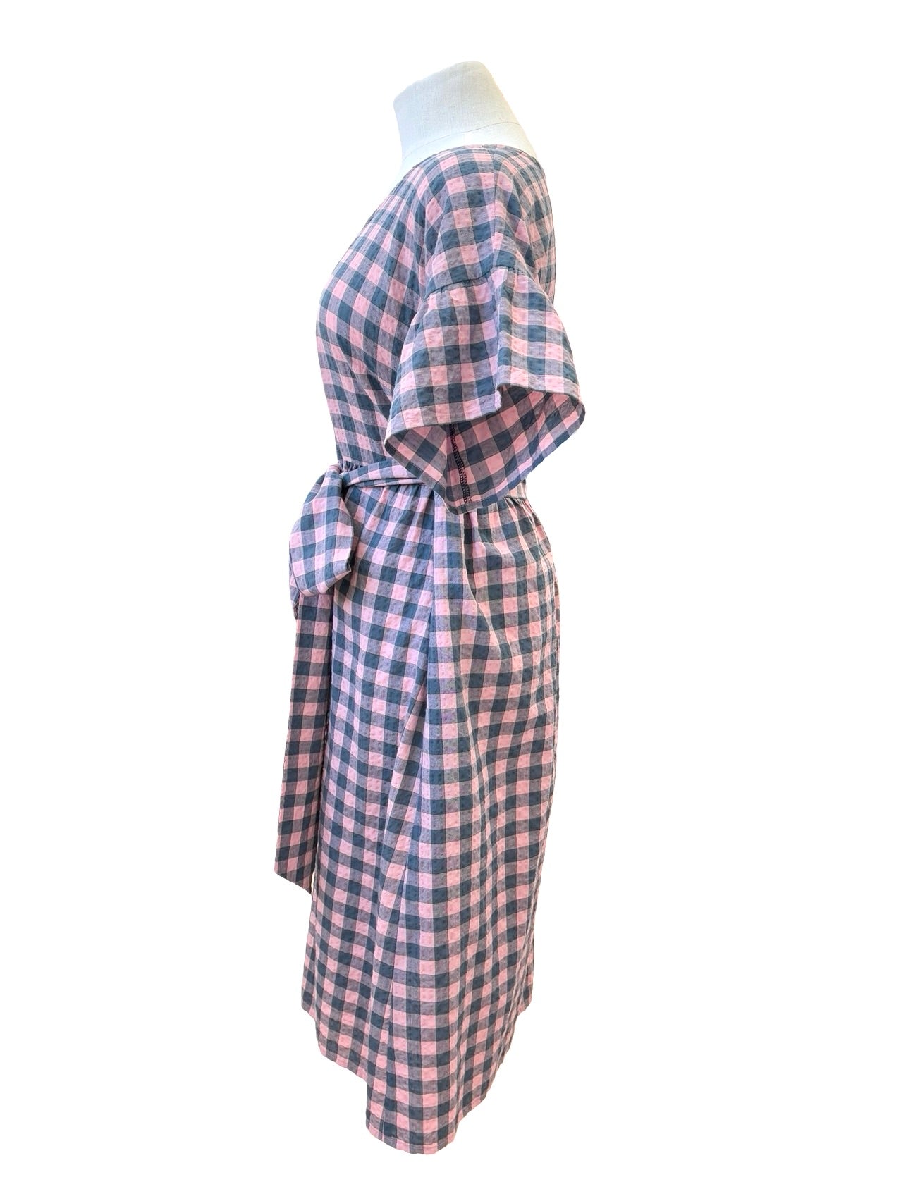 Amelia Dress - Pink Gingham