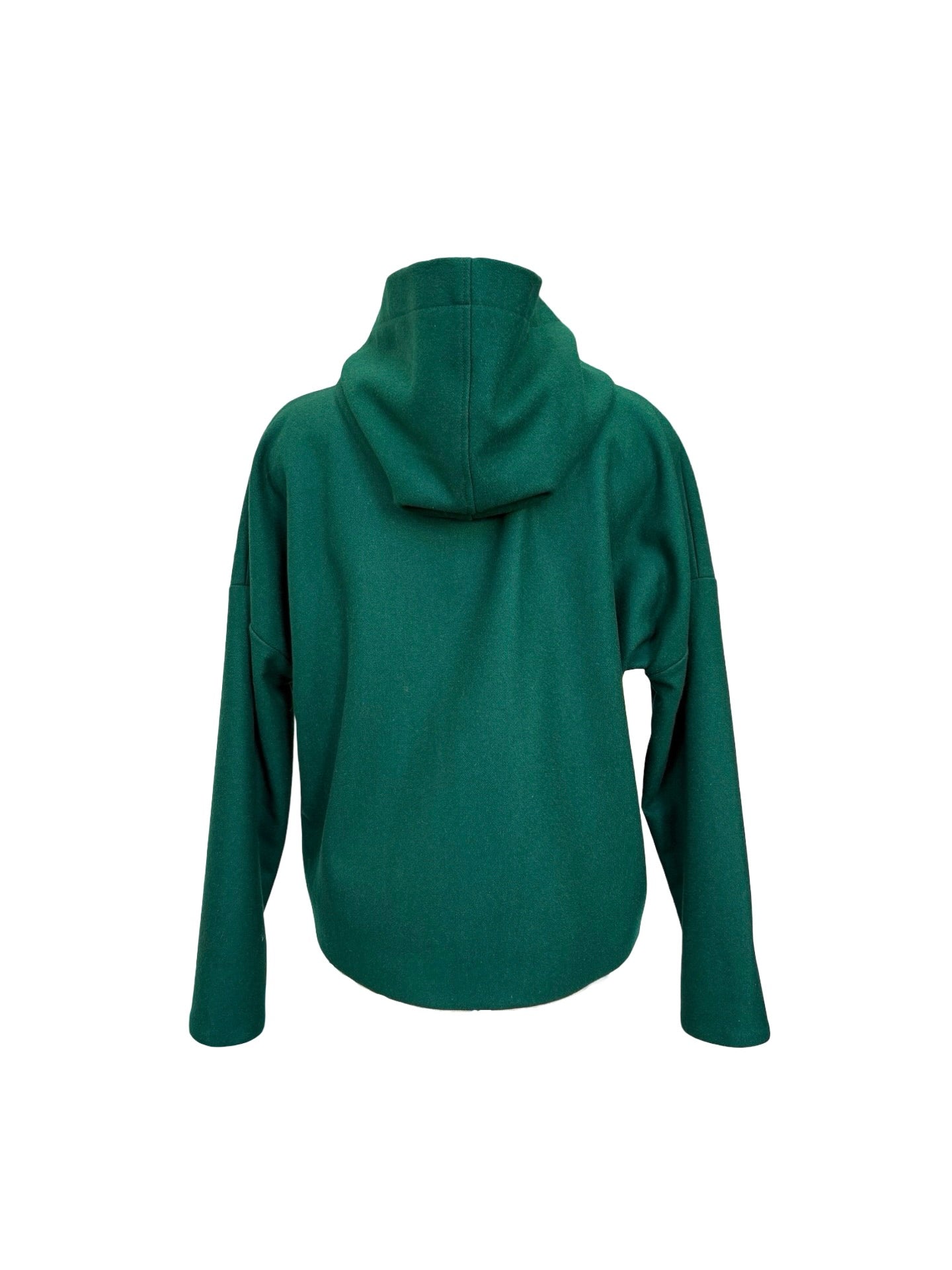"Ava" Wool Blend Jacket - Emerald Green