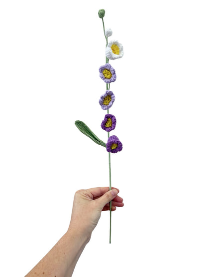 Crocheted Lily of the Valley - Purples