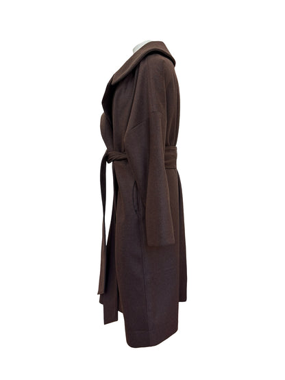 Wool Blend "Niki" Coat - Chocolate