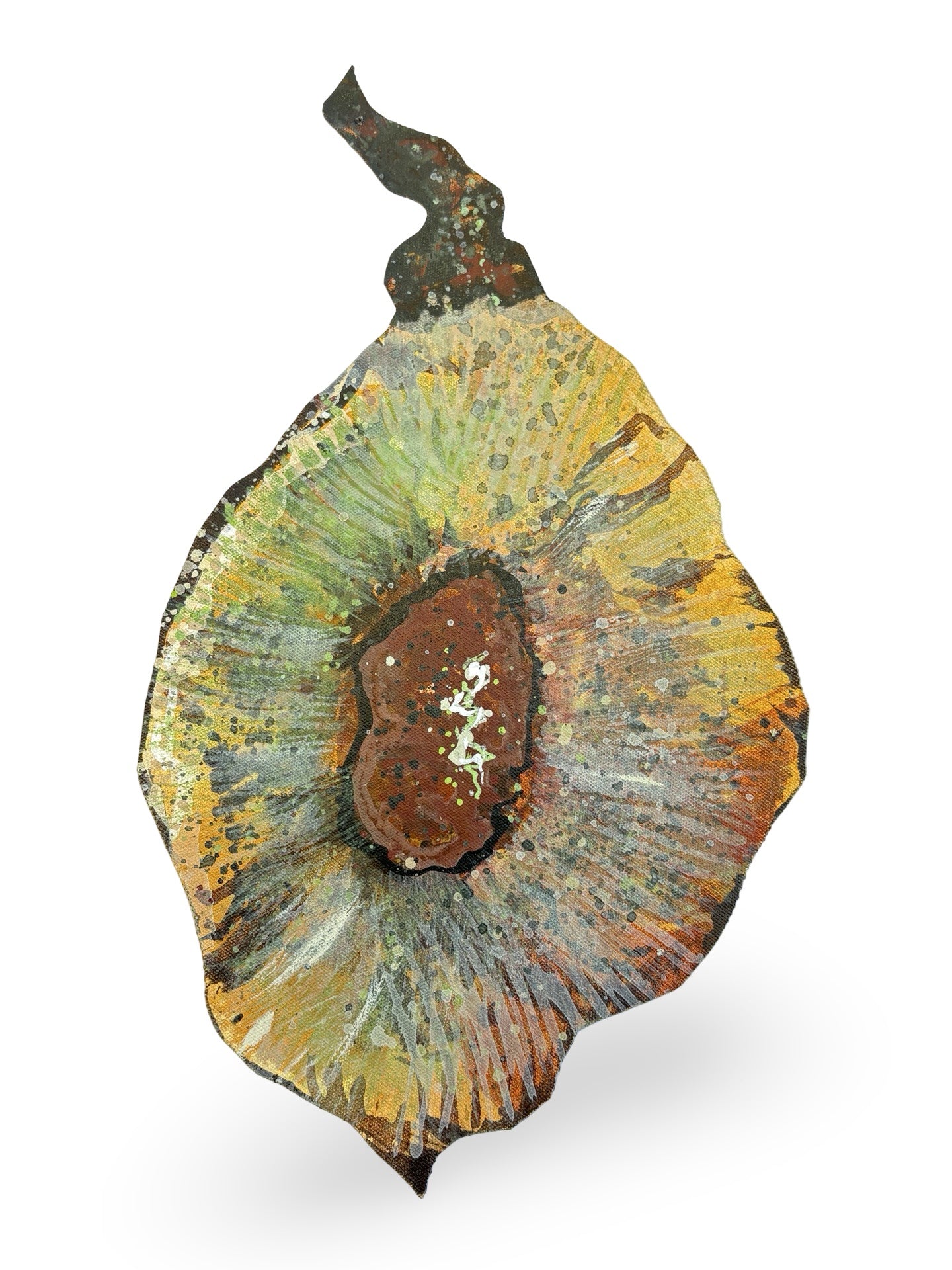 Slippery Elm Seed Pod Canvas Artwork - "Healing" (25101)