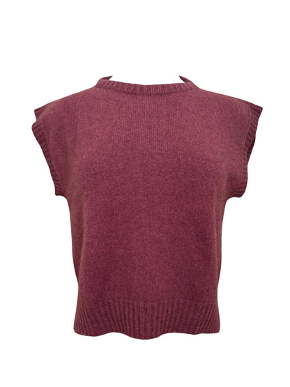 Serene Possum Merino Vest - Orchid