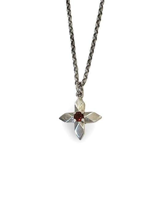 Lucent Necklace with Garnet by Holly Howe - HH051