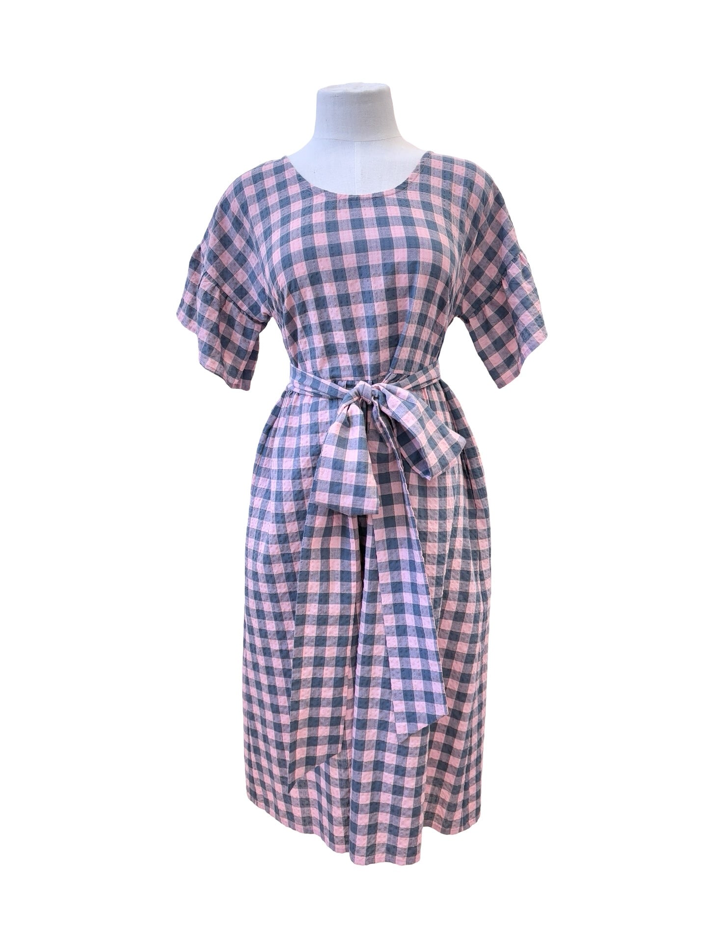 Amelia Dress - Pink Gingham