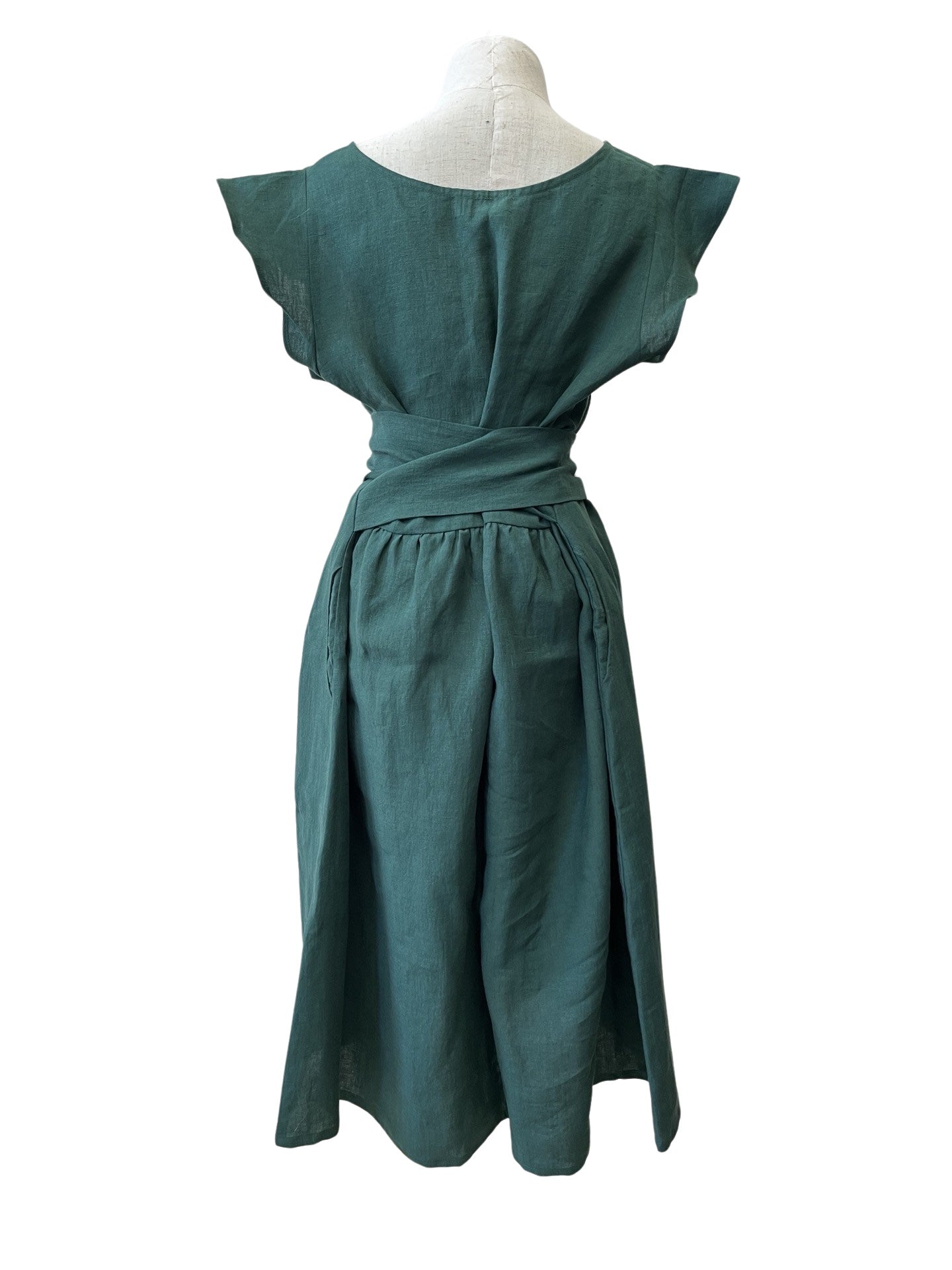 "Mollie" Dress - Jade Linen