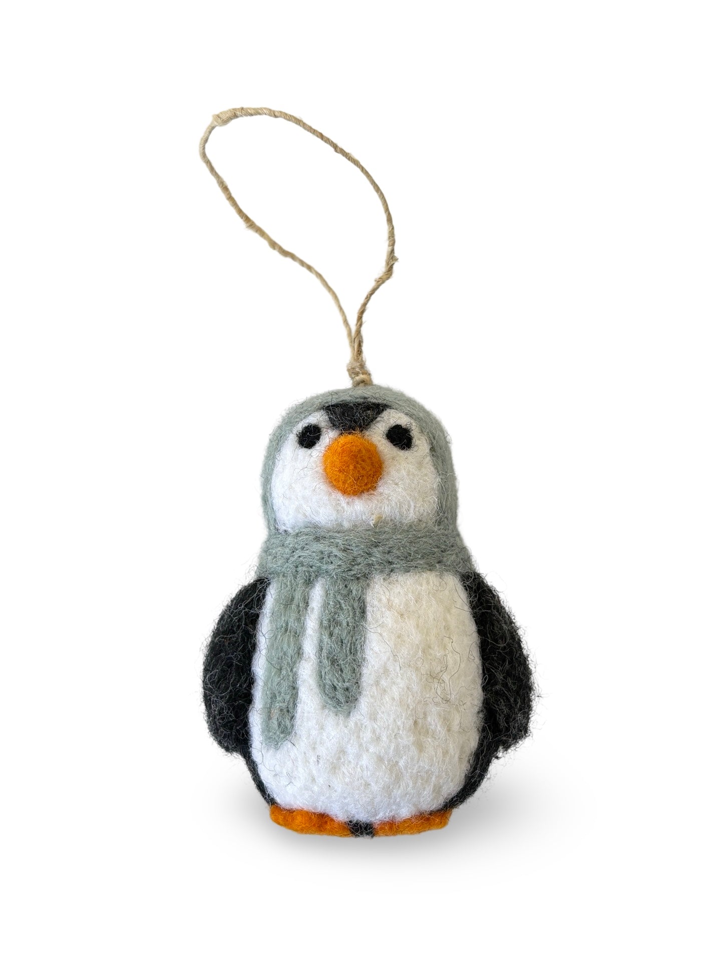 Felted Wool Penguin - Ice Blue