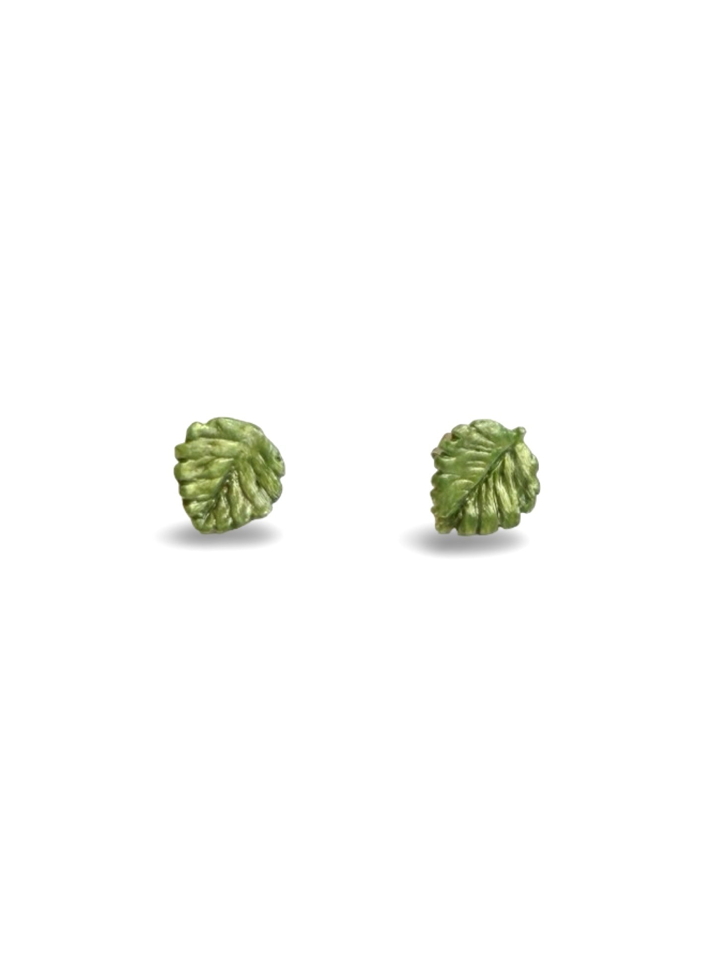 Beech Leaf Studs - hand painted by Lily Griffin - INC exclusive