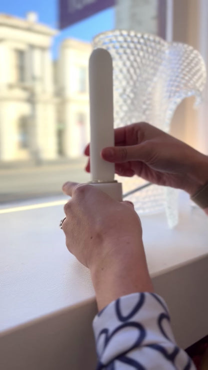 Glass ‘Bubble Wrap’ Lamp by Simon Lewis Wards