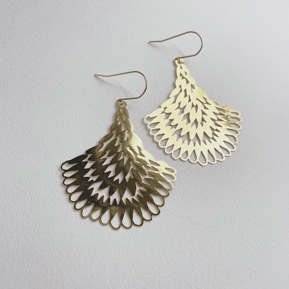 Essence Dangle Earrings in Gold