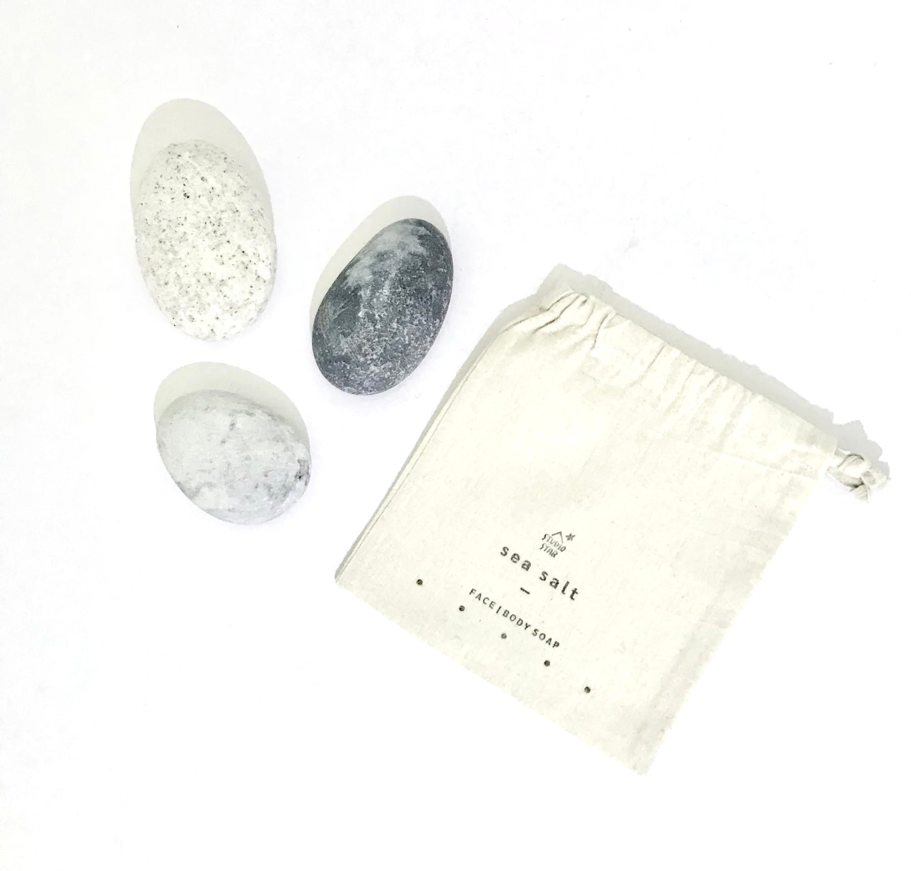 Set of 3 pebble stone Face & Body Soaps – Inc Design Store