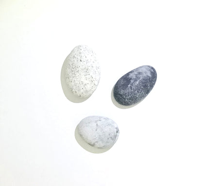 Set of 3 pebble stone Face & Body Soaps